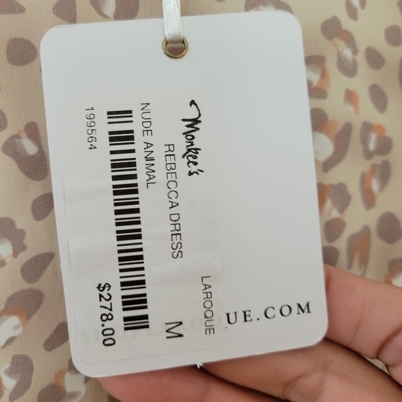 Laroque Nude Animal Rebecca Dress M - Picture 4 of 9